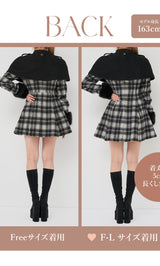 モデル:163cm(着用サイズ:FREE/F-L 着用カラー:BLK)