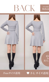 モデル:163cm(着用サイズ:FREE/F-L 着用カラー:GRY)