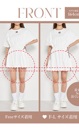 モデル:164cm(着用サイズ:FREE/F-L 着用カラー:WHT)