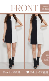 モデル:163cm(着用サイズ:FREE/F-L 着用カラー:BLK)