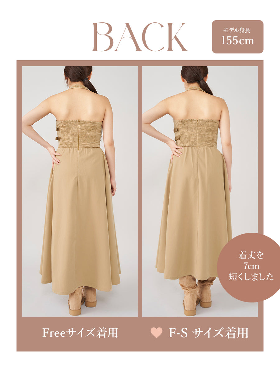 モデル:155cm(着用サイズ:FREE 着用カラー:BEG)