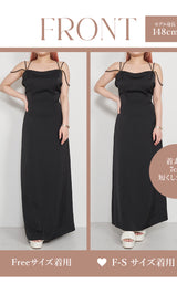 モデル:148cm(着用サイズ:F-S/FREE 着用カラー:BLK)