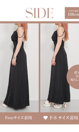 モデル:148cm(着用サイズ:F-S/FREE 着用カラー:BLK)