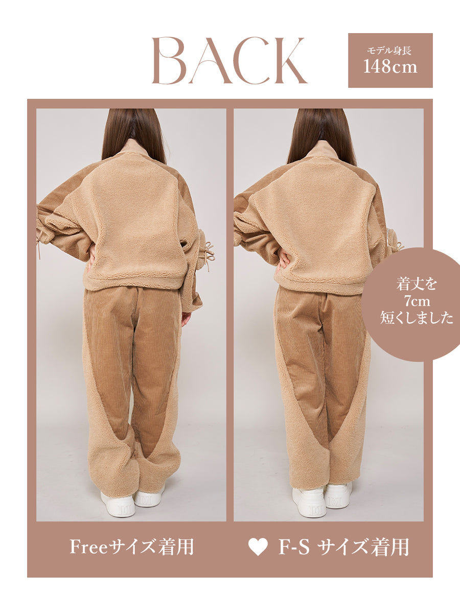 モデル:148cm(着用サイズ:F-S/FREE 着用カラー:BEG)