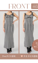 モデル:155cm(着用サイズ:FREE 着用カラー:BLK)