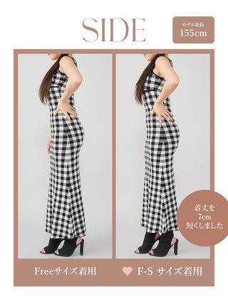 モデル:155cm(着用サイズ:FREE 着用カラー:BLK)