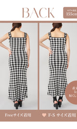 モデル:155cm(着用サイズ:FREE 着用カラー:BLK)