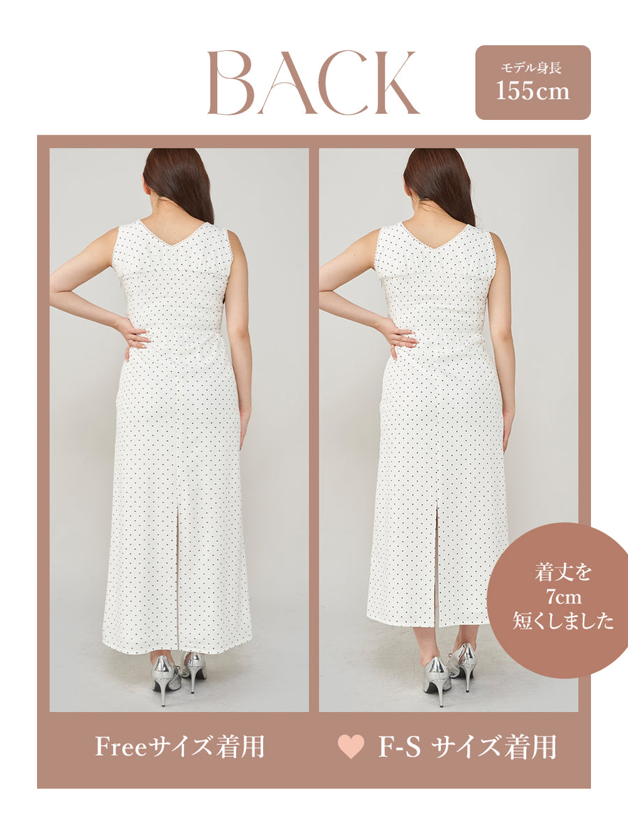 モデル:155cm(着用サイズ:F-S/FREE 着用カラー:WHT)