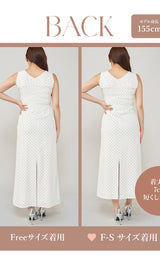モデル:155cm(着用サイズ:F-S/FREE 着用カラー:WHT)