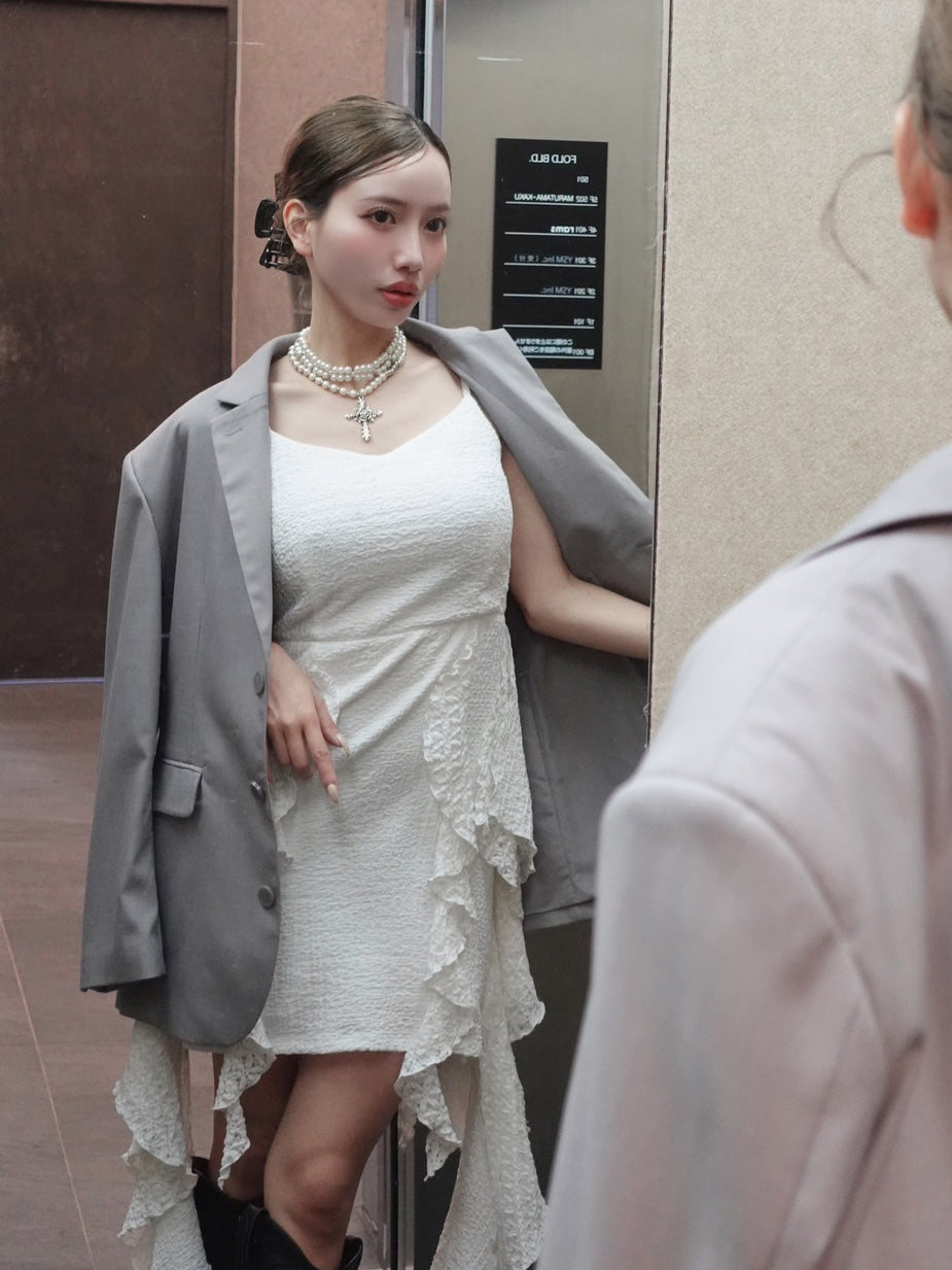 モデル:155cm(着用サイズ:FREE 着用カラー:GRY)