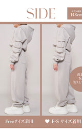 モデル:148cm(着用サイズ:F-S/FREE 着用カラー:GRY)