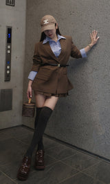 モデル:156cm(着用サイズ:S 着用カラー:BRN)