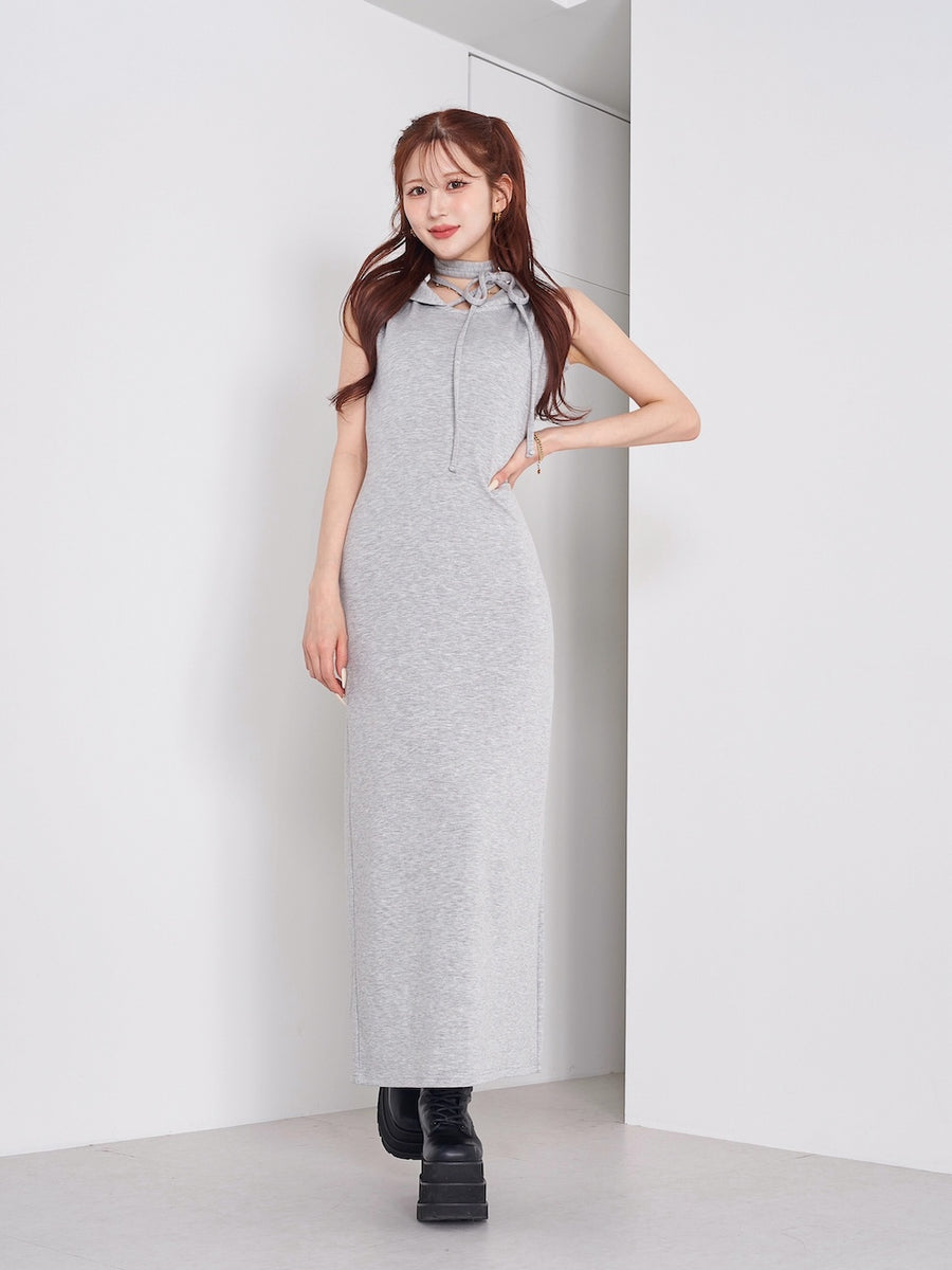 モデル:165cm(着用サイズ:FREE 着用カラー:GRY)