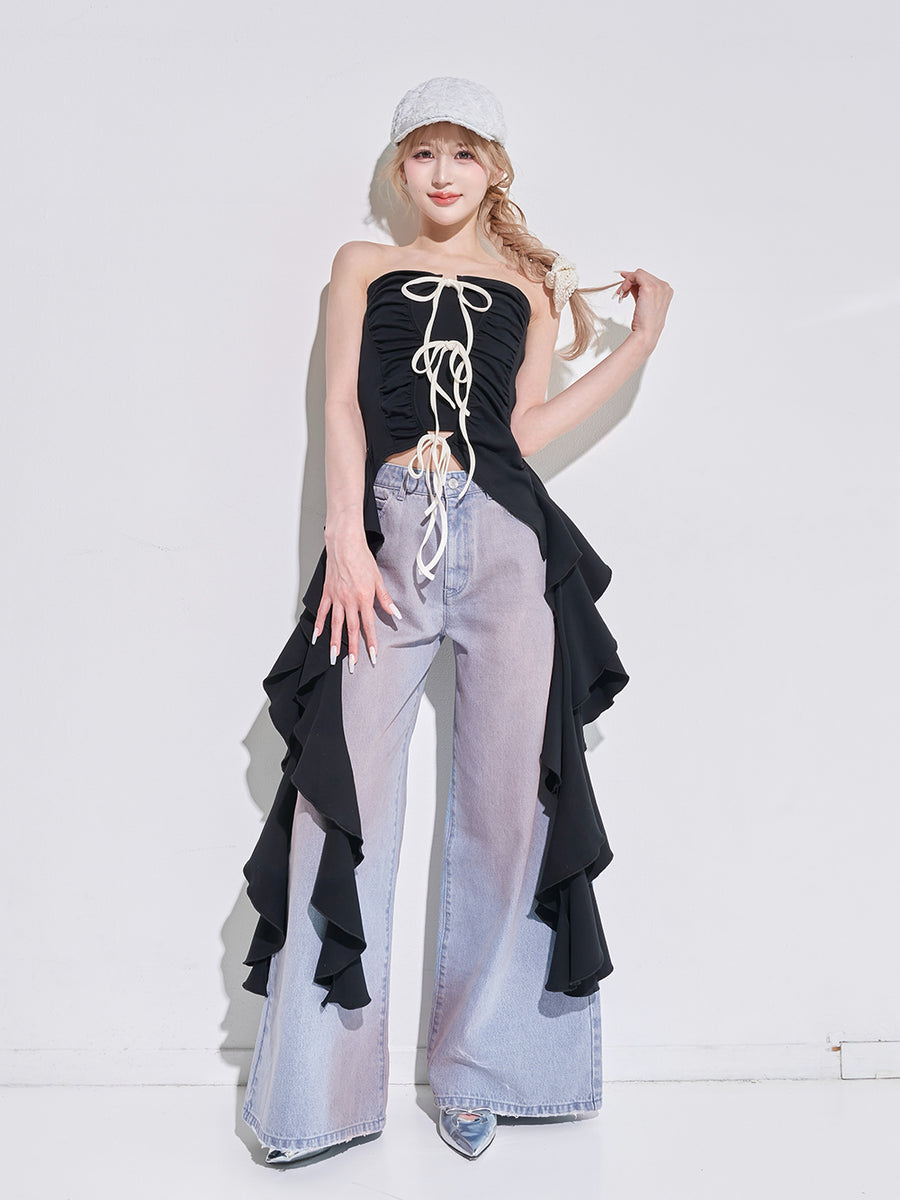 モデル:165cm(着用サイズ:FREE 着用カラー:BLK)