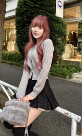 モデル:165cm(着用サイズ:FREE 着用カラー:GRY)