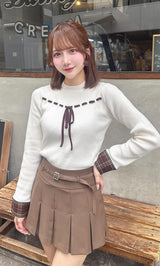 モデル:161cm(着用サイズ:FREE 着用カラー:IVO)