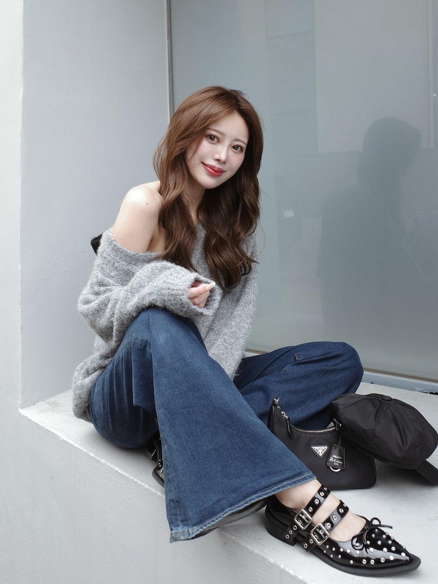 モデル:164cm(着用サイズ:FREE 着用カラー:GRY)
