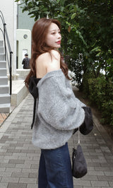 モデル:164cm(着用サイズ:FREE 着用カラー:GRY)