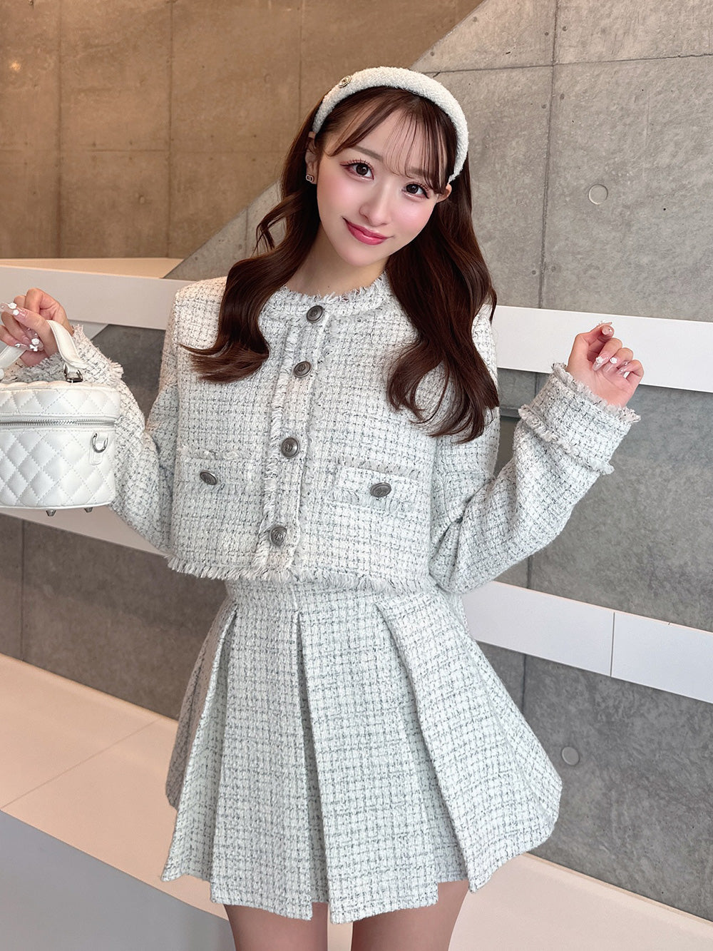 モデル:156cm(着用サイズ:S 着用カラー:WHT)
