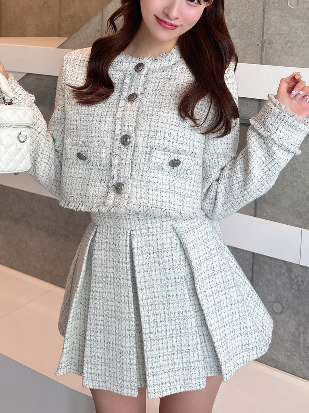 モデル:156cm(着用サイズ:S 着用カラー:WHT)