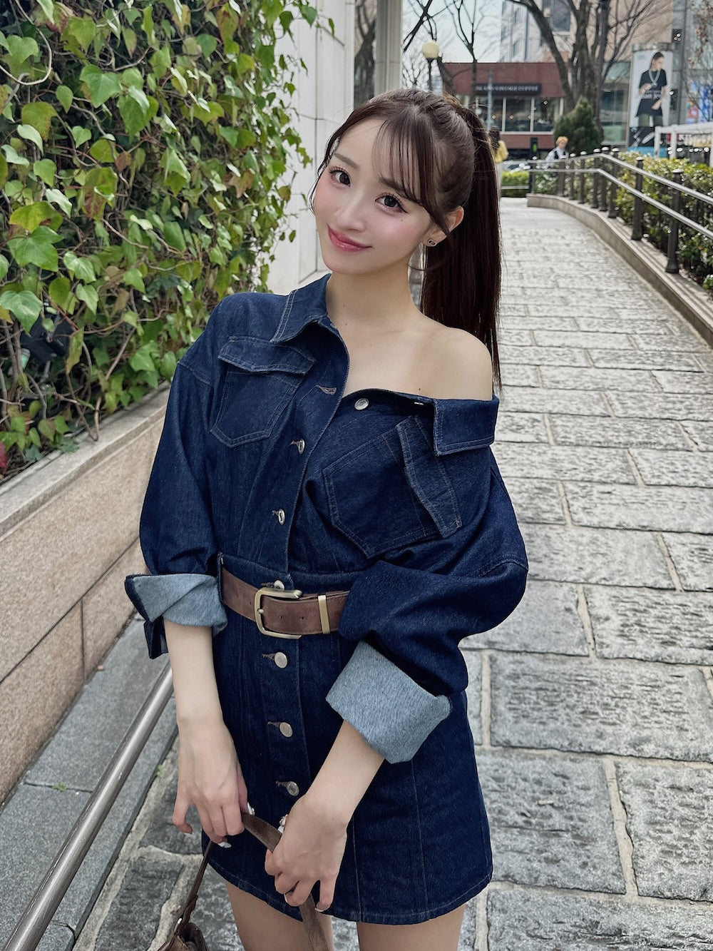 モデル:156cm(着用サイズ:FREE 着用カラー:IND)