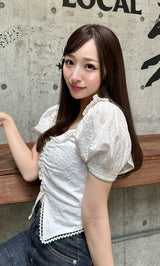 モデル:156cm(着用サイズ:FREE 着用カラー:WHT)
