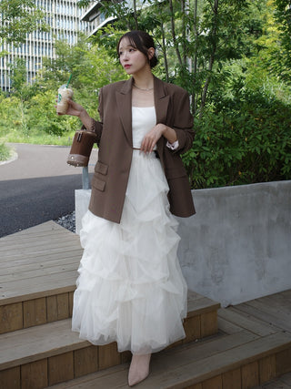モデル:156cm(着用サイズ:FREE 着用カラー:BRN)