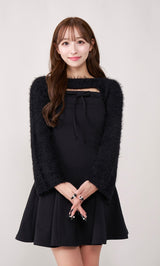 モデル:156cm(着用サイズ:FREE 着用カラー:BLK)