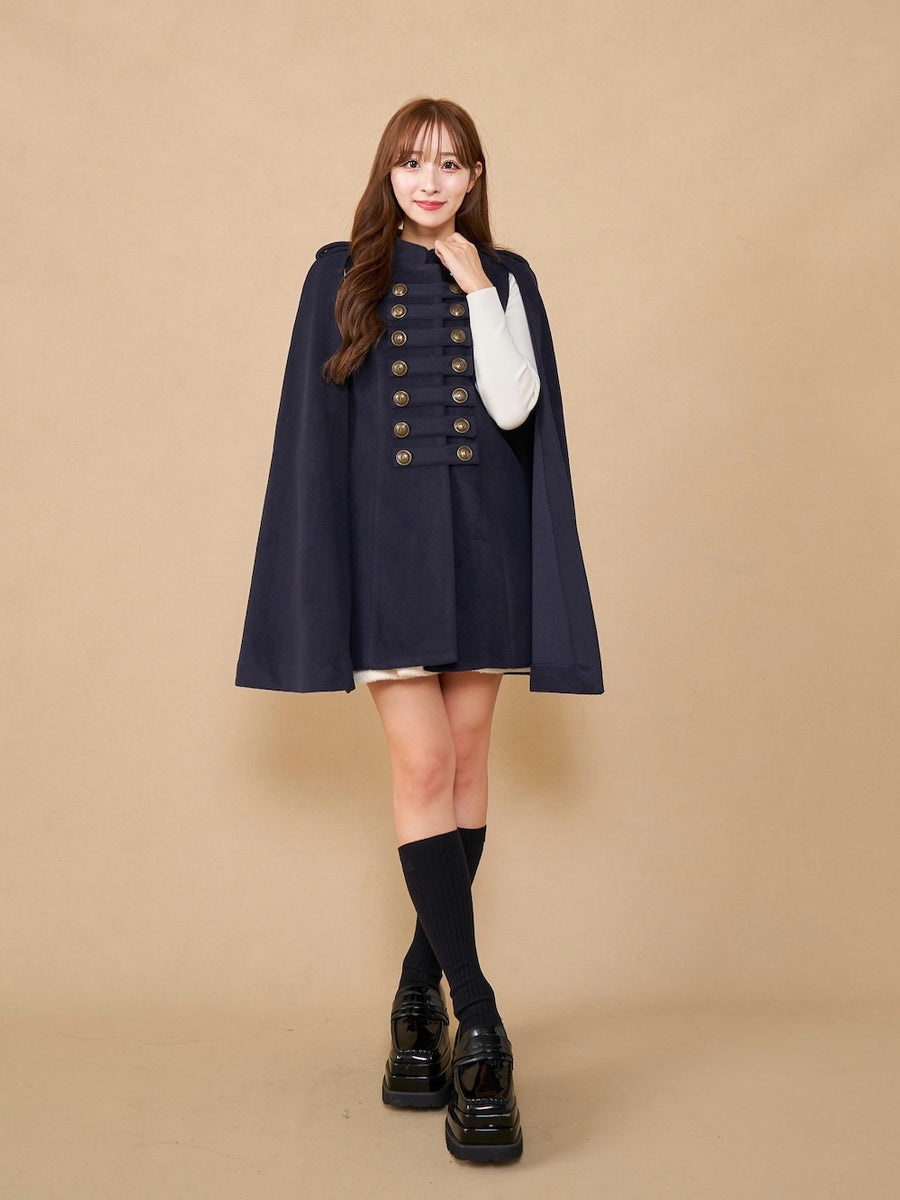 モデル:156cm(着用サイズ:FREE 着用カラー:NVY)