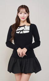 モデル:156cm(着用サイズ:FREE 着用カラー:BLK)