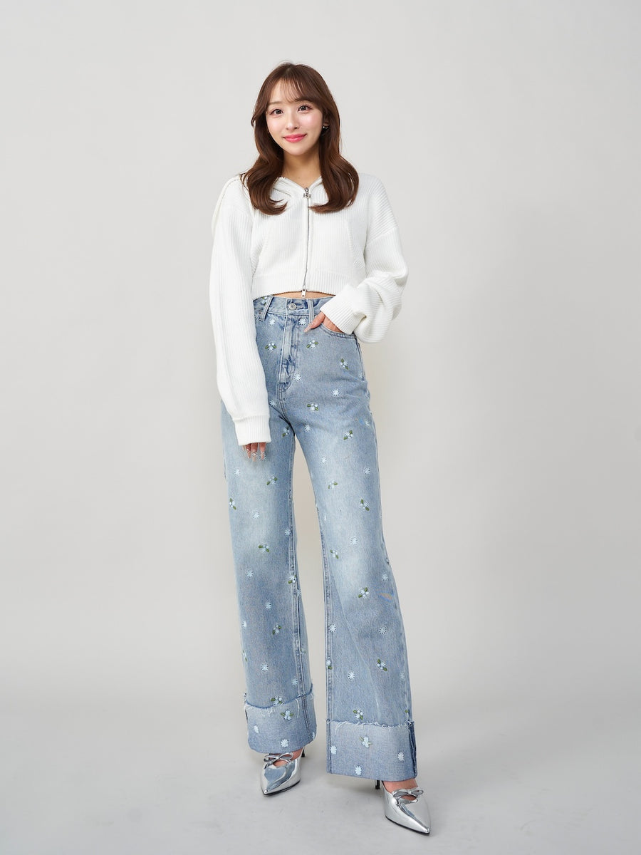 モデル:156cm(着用サイズ:S 着用カラー:I-BLU)