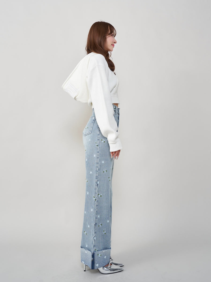 モデル:156cm(着用サイズ:S 着用カラー:I-BLU)
