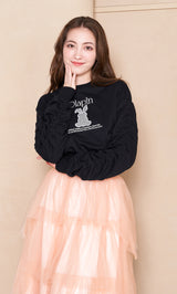 モデル:165cm(着用サイズ:FREE 着用カラー:BLK)