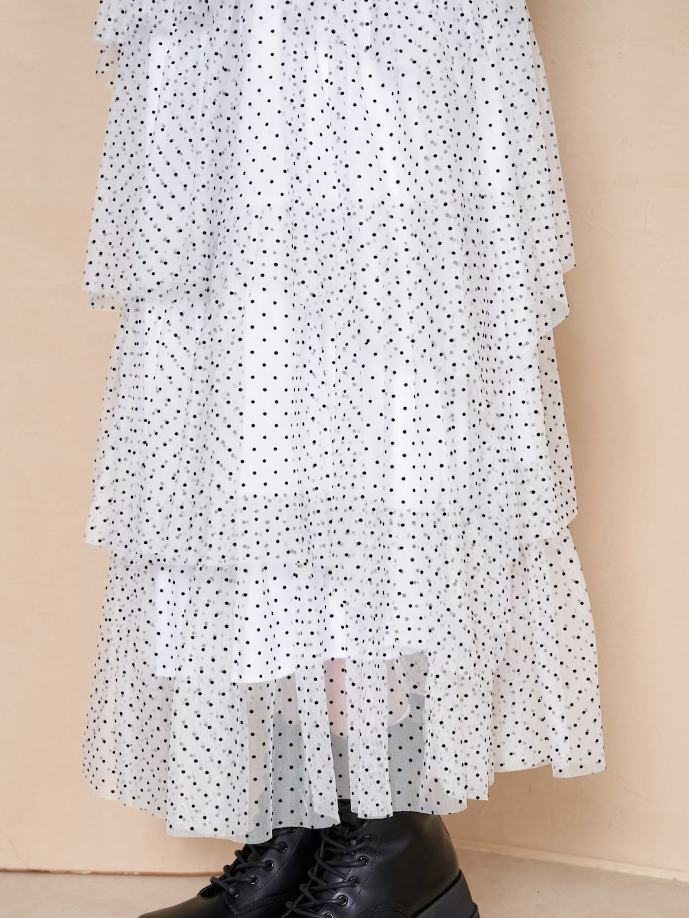 モデル:165cm(着用サイズ:FREE 着用カラー:DOT)