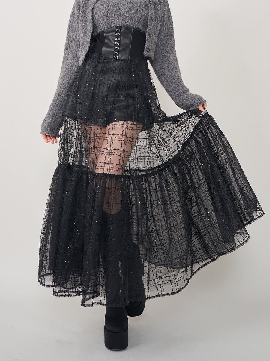 モデル:165cm(着用サイズ:FREE 着用カラー:BLK)