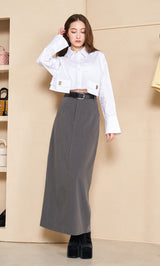 モデル:165cm(着用サイズ:FREE 着用カラー:GRY)