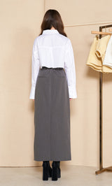 モデル:165cm(着用サイズ:FREE 着用カラー:GRY)