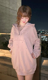 モデル:158cm(着用サイズ:FREE 着用カラー:PNK)
