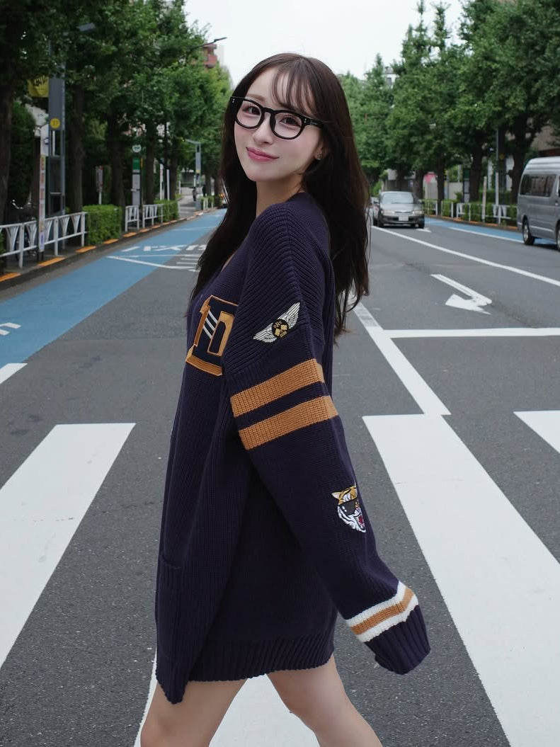 モデル:156cm(着用サイズ:FREE 着用カラー:NVY)