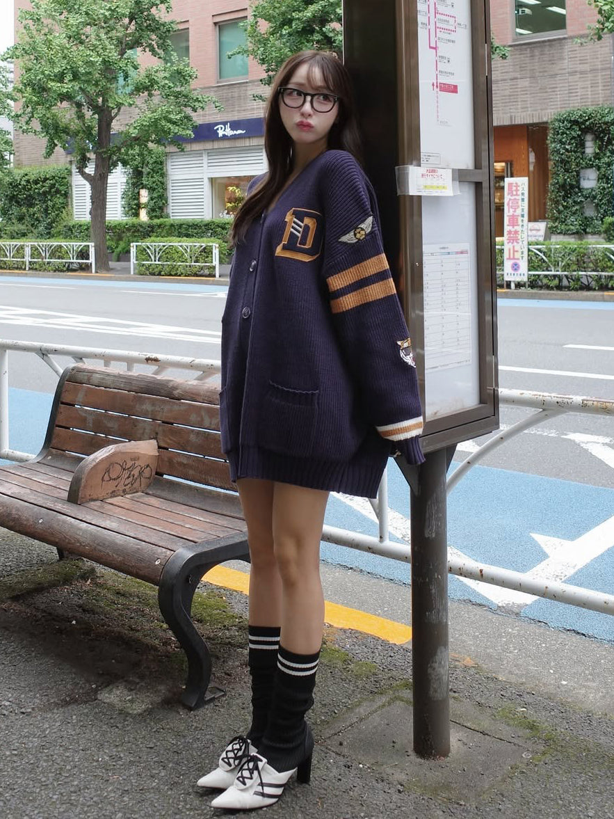 モデル:156cm(着用サイズ:FREE 着用カラー:NVY)