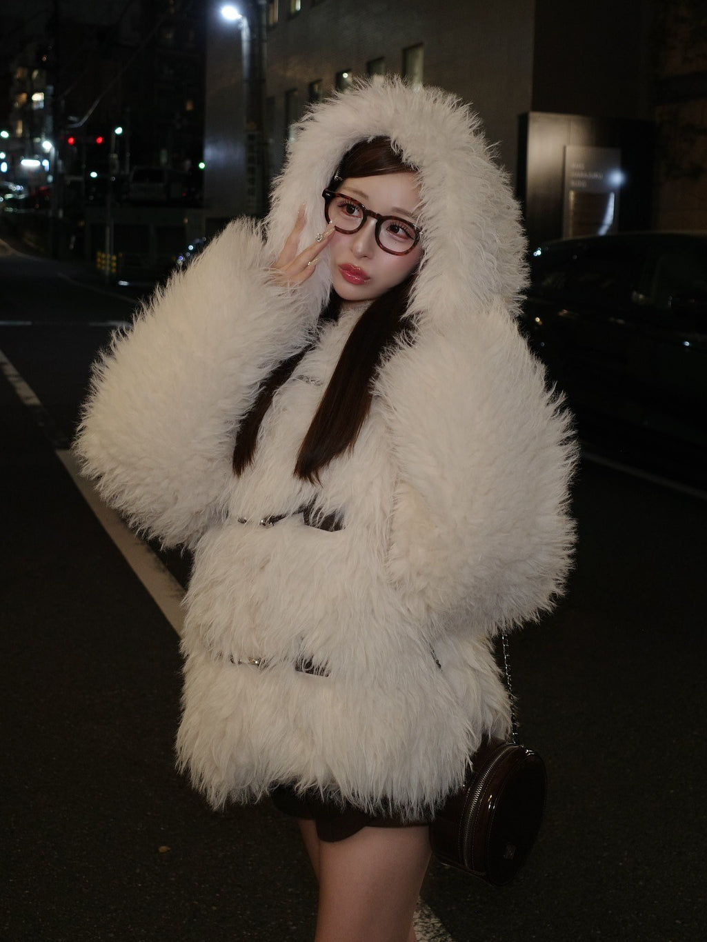 モデル:156cm(着用サイズ:FREE 着用カラー:IVO)