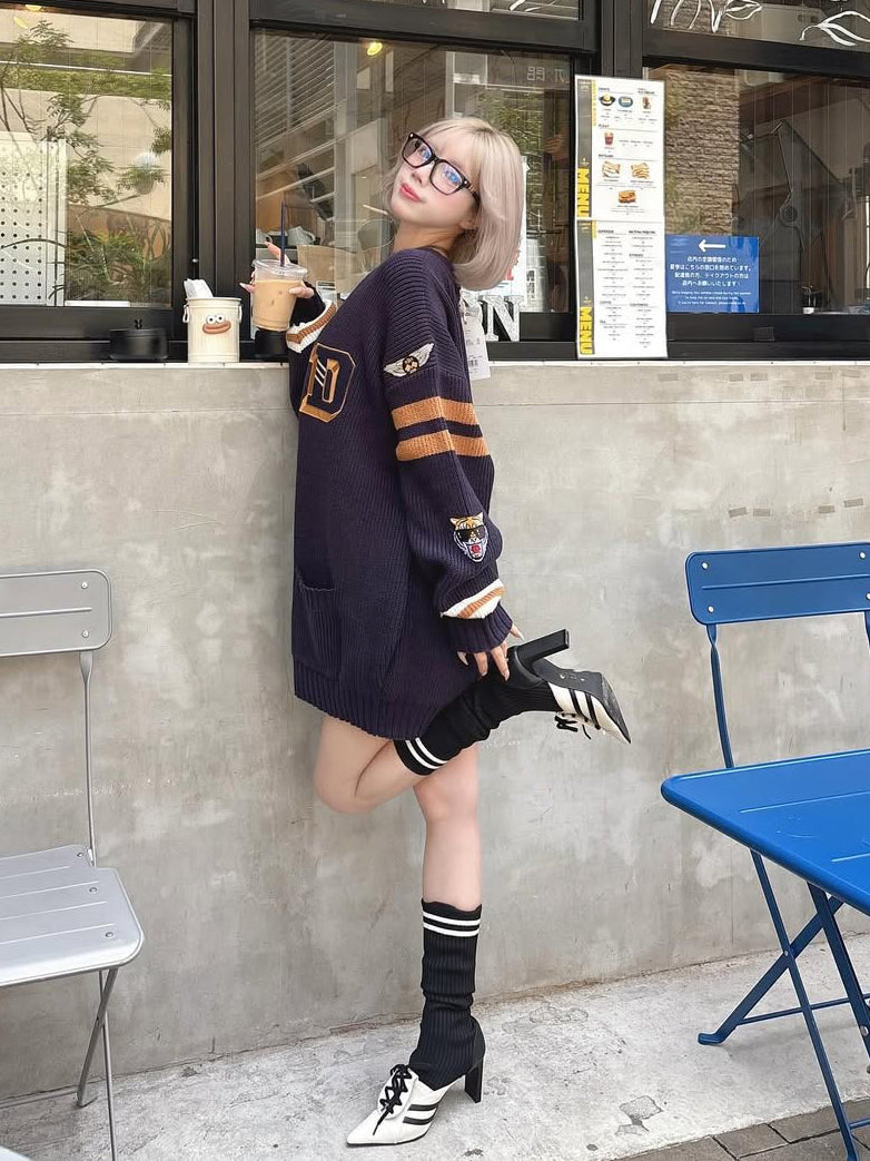 モデル:155cm(着用サイズ:FREE 着用カラー:NVY)