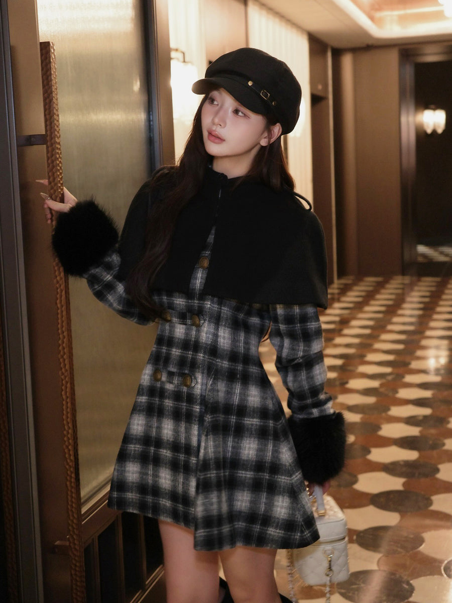 モデル:158cm(着用サイズ:FREE 着用カラー:BLK)