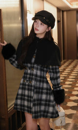 モデル:158cm(着用サイズ:FREE 着用カラー:BLK)