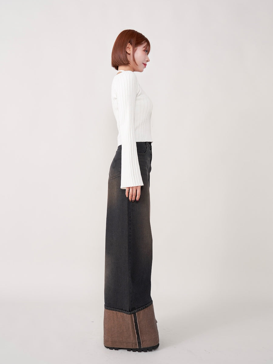 モデル:155cm(着用サイズ:FREE 着用カラー:WHT)