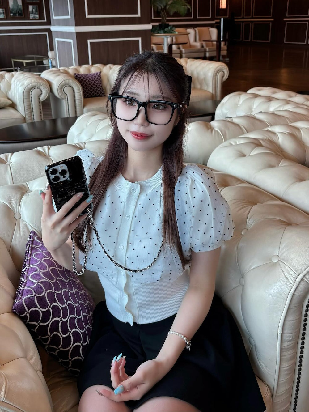 モデル:160cm(着用サイズ:FREE 着用カラー:WHT)