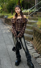 モデル:158cm(着用サイズ:FREE 着用カラー:BRN)