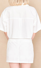 モデル:160cm(着用サイズ:S 着用カラー:WHT)