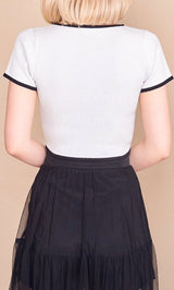 モデル:160cm(着用サイズ:FREE 着用カラー:WHT)