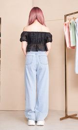 モデル:160cm(着用サイズ:FREE 着用カラー:BLK)
